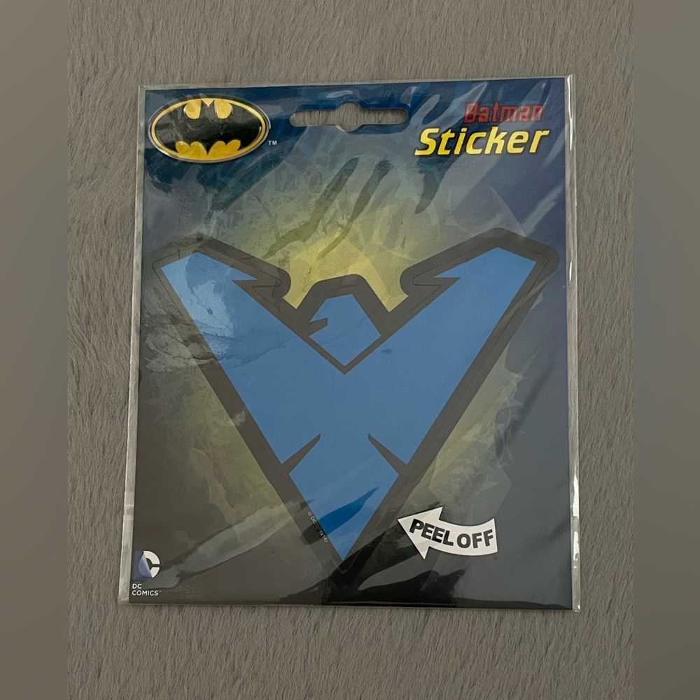 Batman Blue Sticker STILL WRAPPED